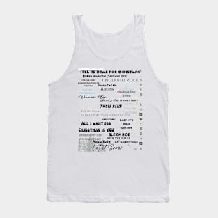 Winter and Christmas Song Mix shirt Tank Top